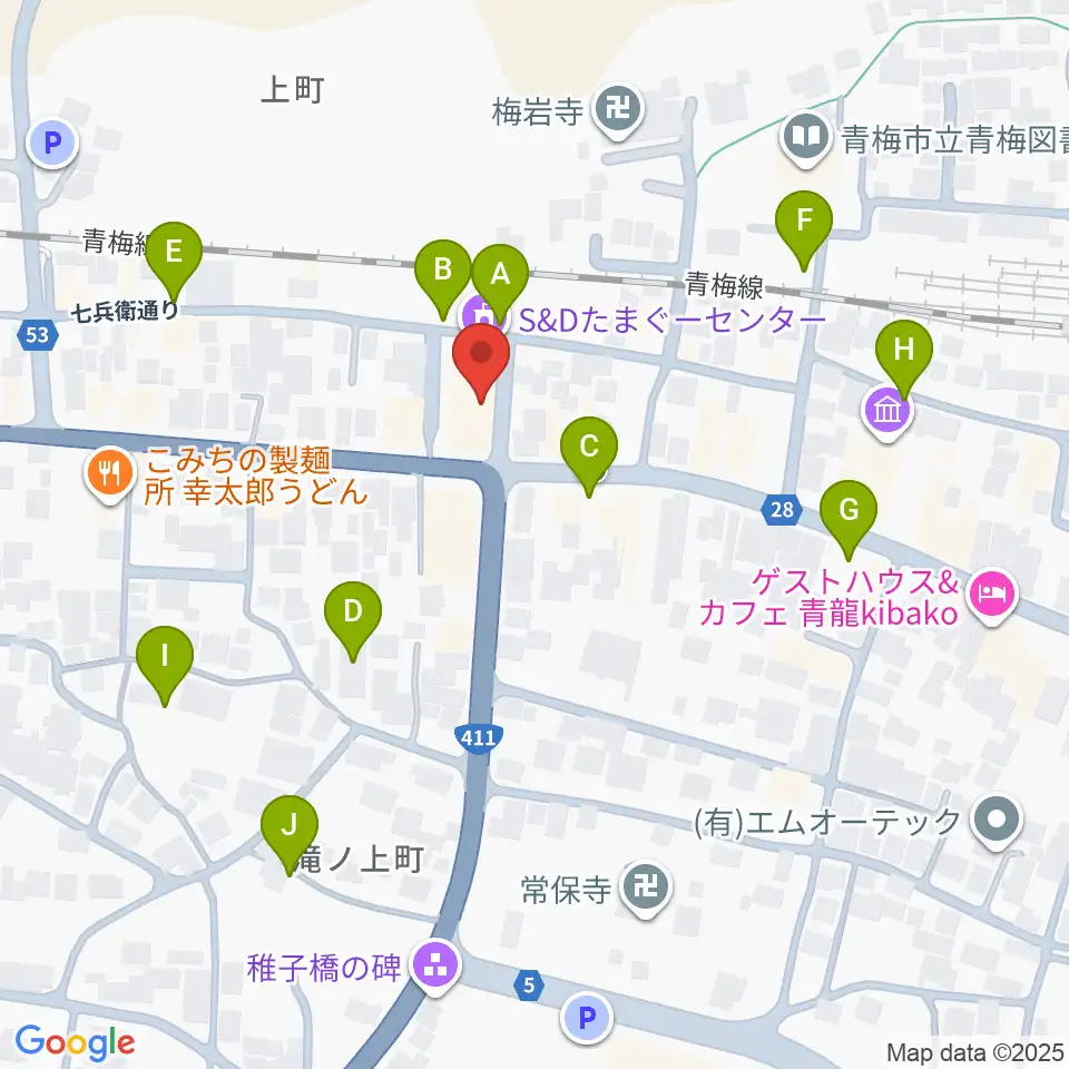 S&Dたまぐーセンター周辺の駐車場・コインパーキング一覧地図
