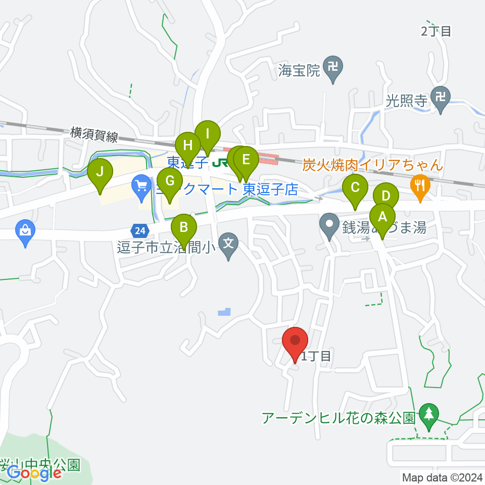 Y's Music Factory周辺の駐車場・コインパーキング一覧地図