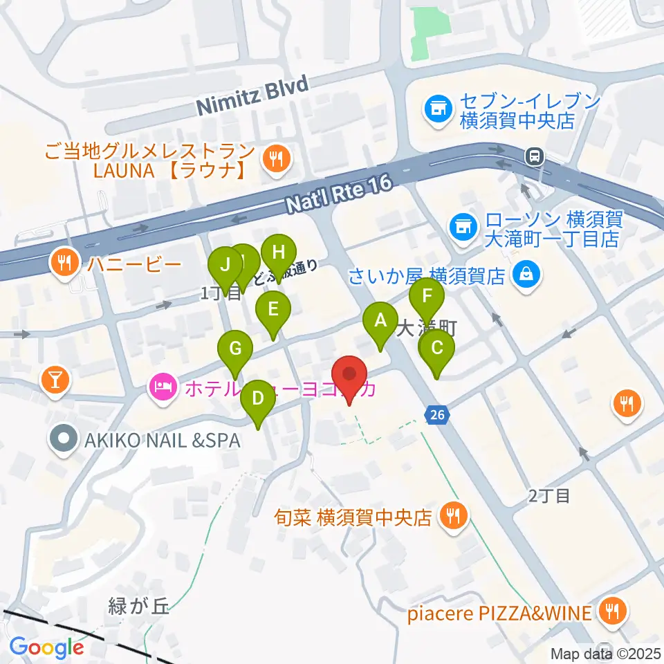 Blue in Green周辺の駐車場・コインパーキング一覧地図
