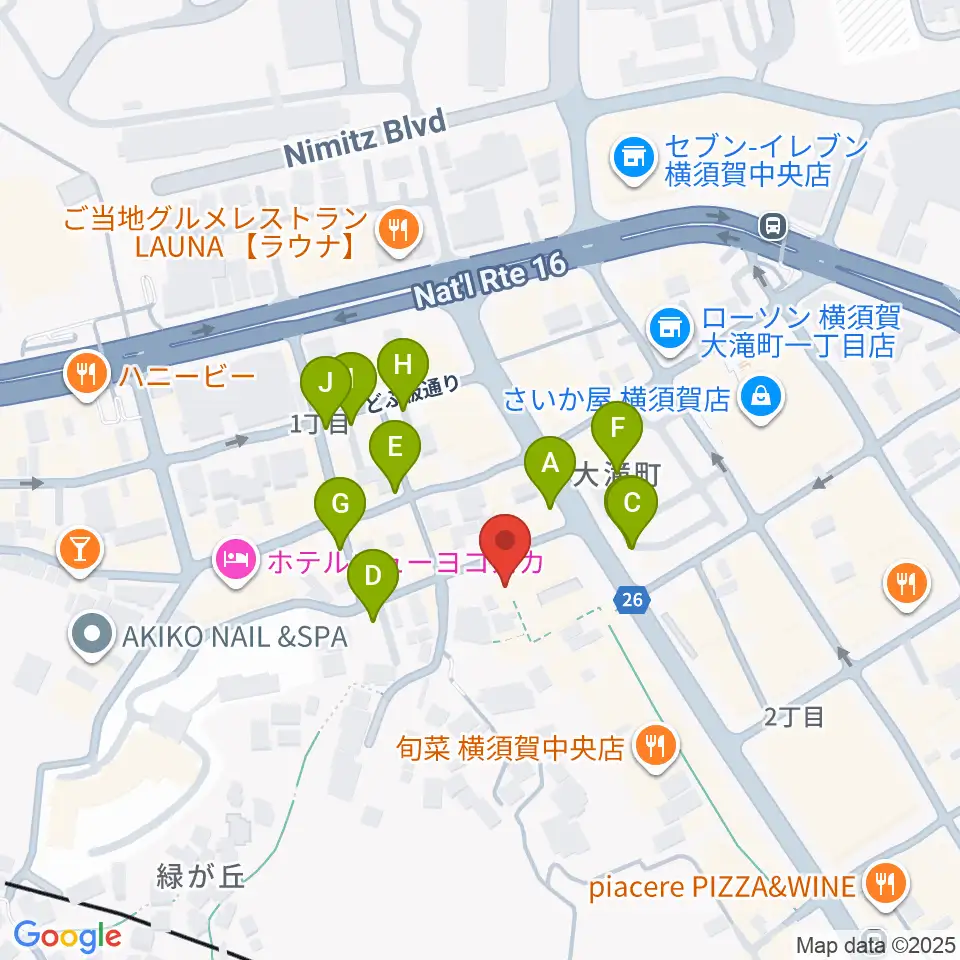 Blue in Green周辺の駐車場・コインパーキング一覧地図