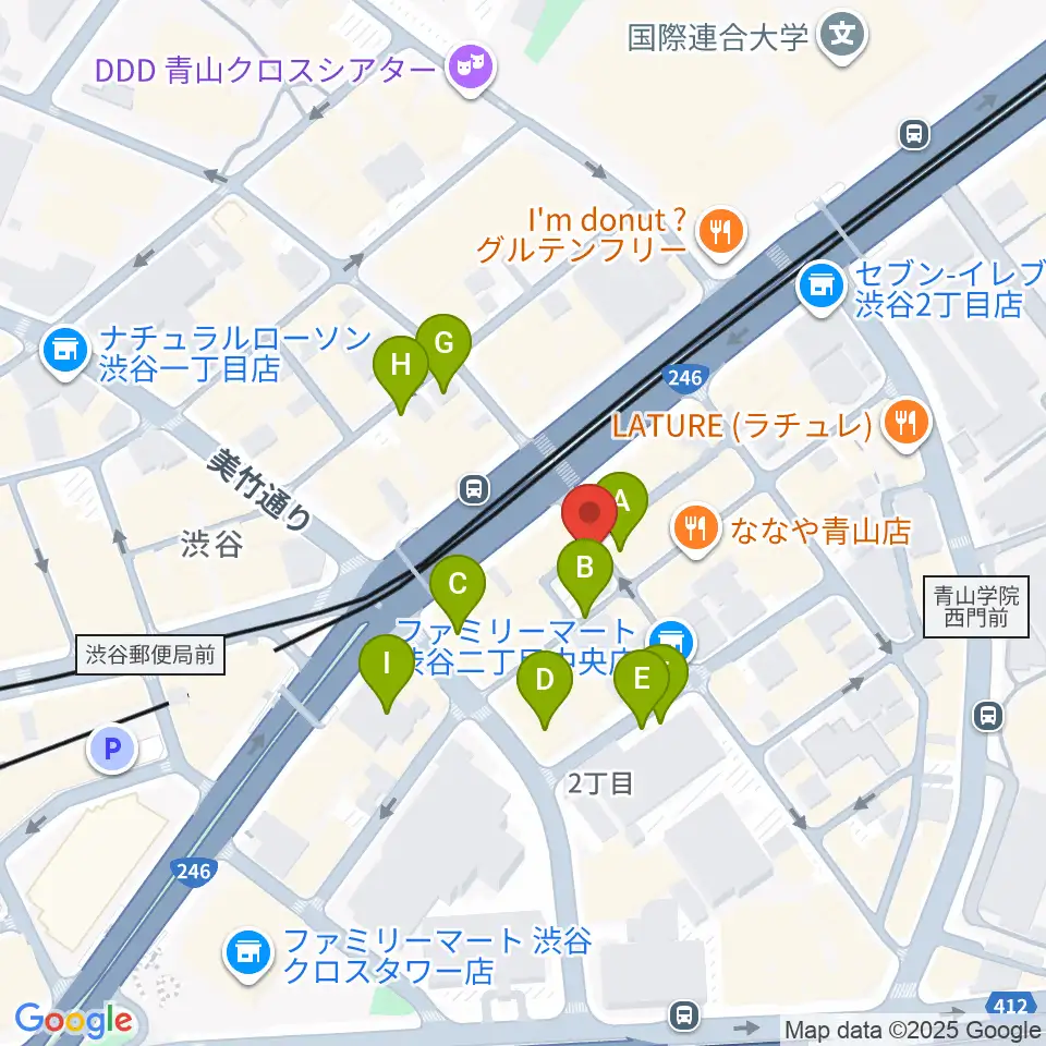 渋谷シアター・イメージフォーラム周辺の駐車場・コインパーキング一覧地図