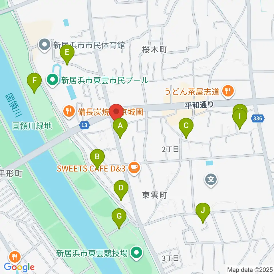 ヤストミ楽器・音楽教室周辺の駐車場・コインパーキング一覧地図