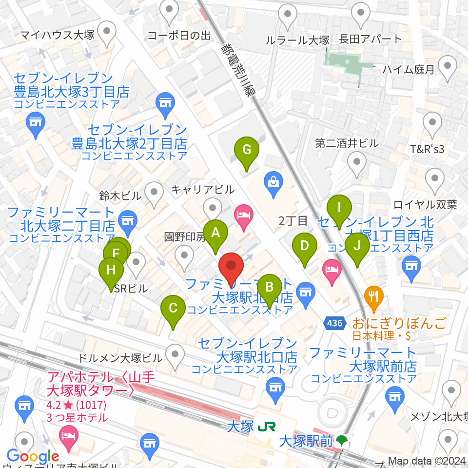 LIVEBAR MARU周辺の駐車場・コインパーキング一覧地図