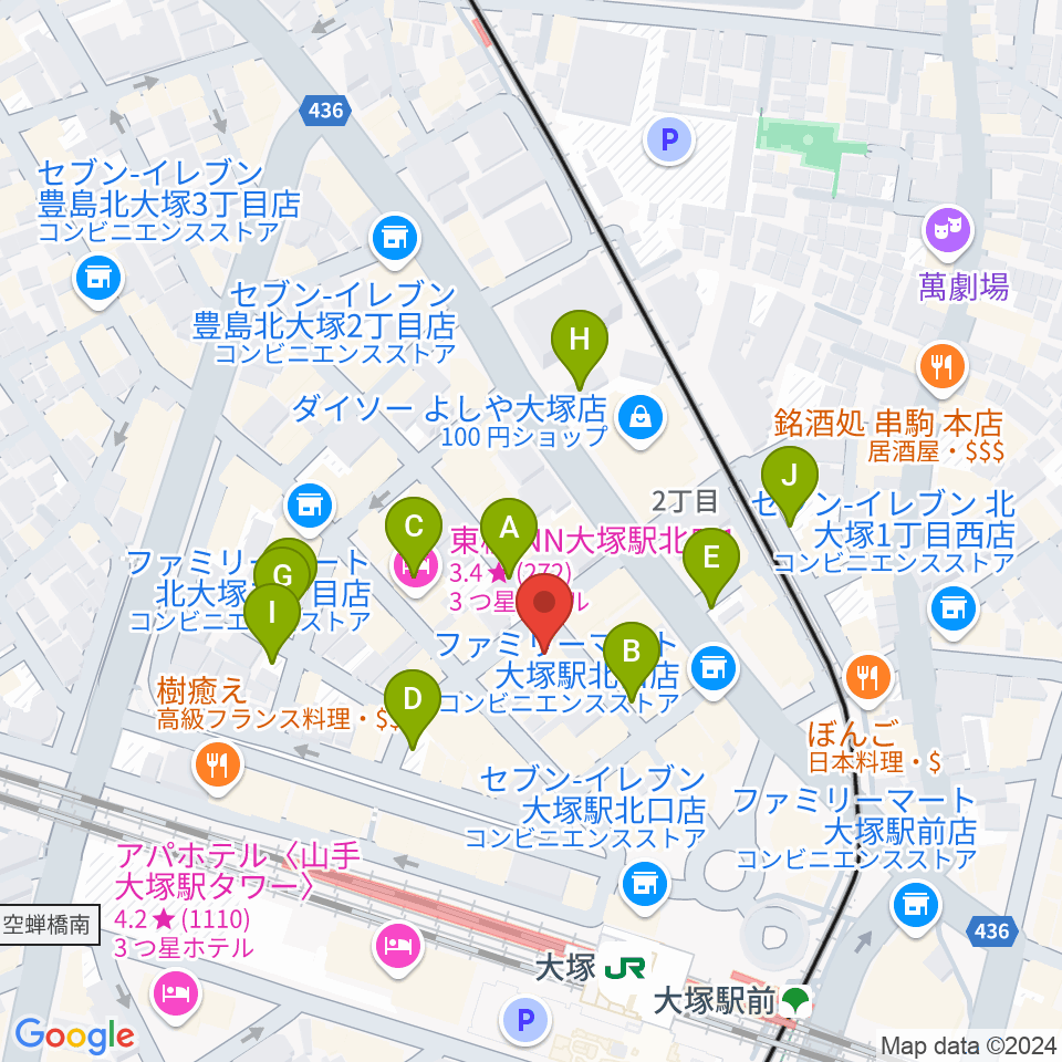 LIVEBAR MARU周辺の駐車場・コインパーキング一覧地図