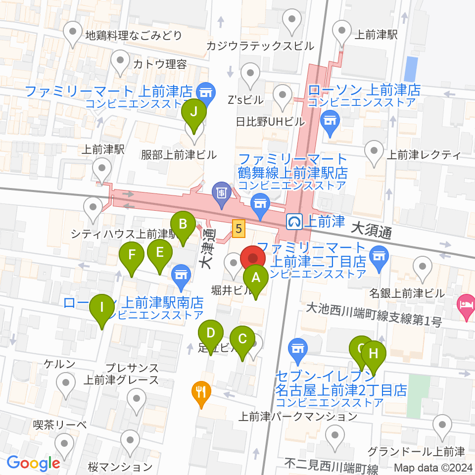 名古屋マーブルレコード周辺の駐車場・コインパーキング一覧地図