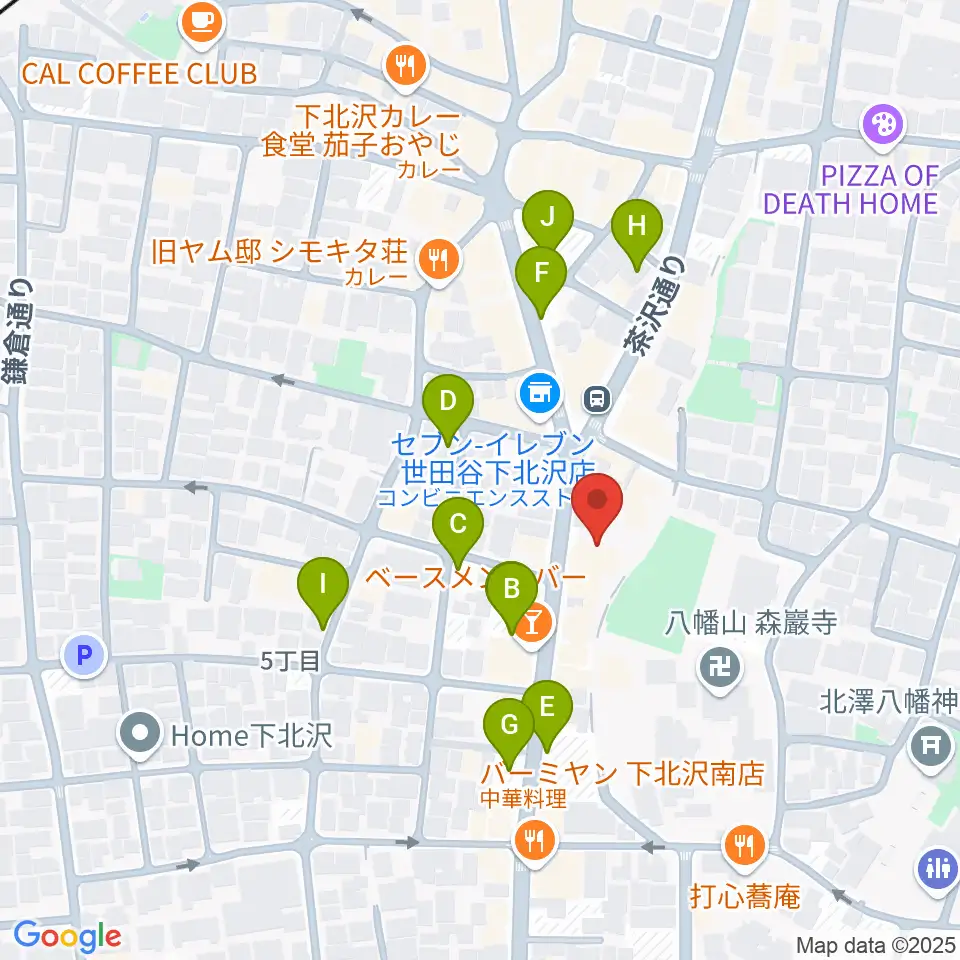 スタジオベイド下北沢店周辺の駐車場・コインパーキング一覧地図