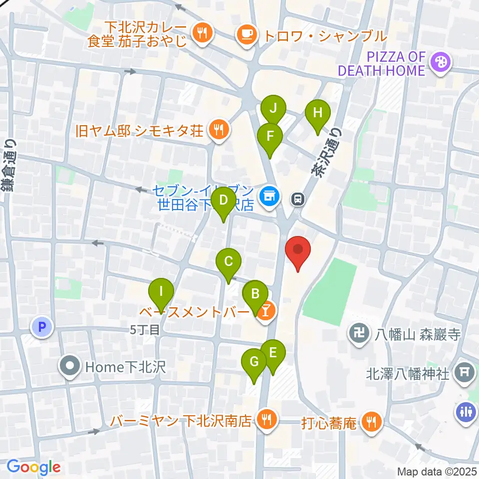 スタジオベイド下北沢店周辺の駐車場・コインパーキング一覧地図