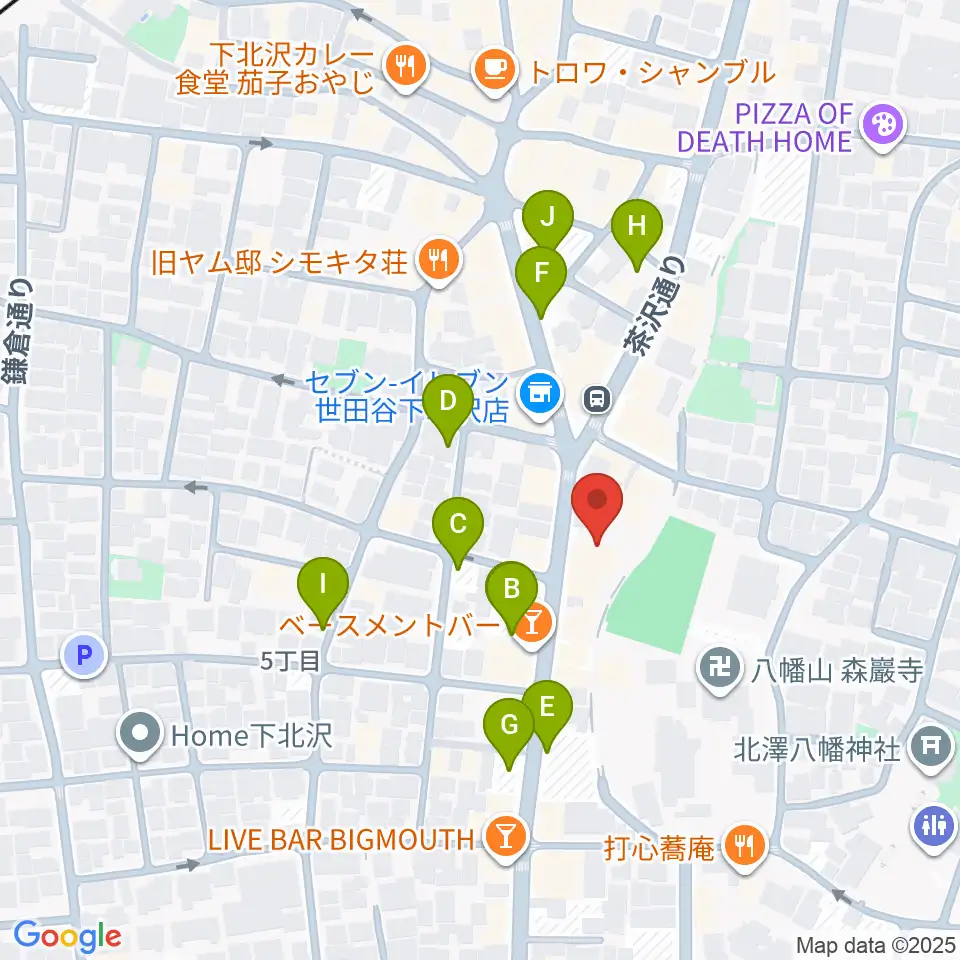 スタジオベイド下北沢店周辺の駐車場・コインパーキング一覧地図