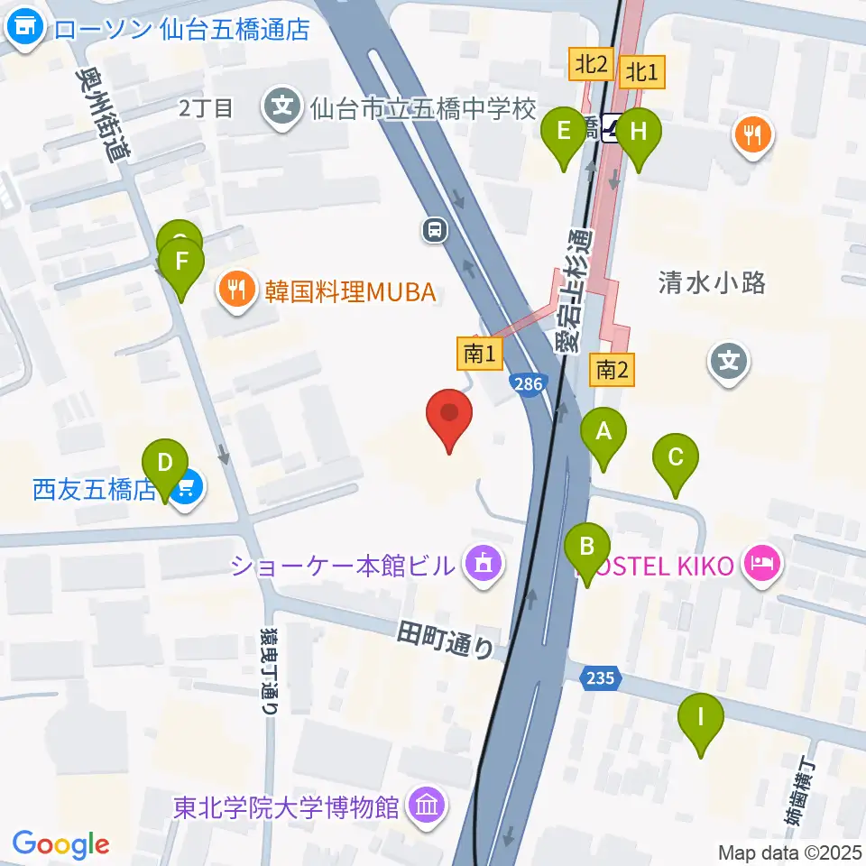仙台市福祉プラザ周辺の駐車場・コインパーキング一覧地図
