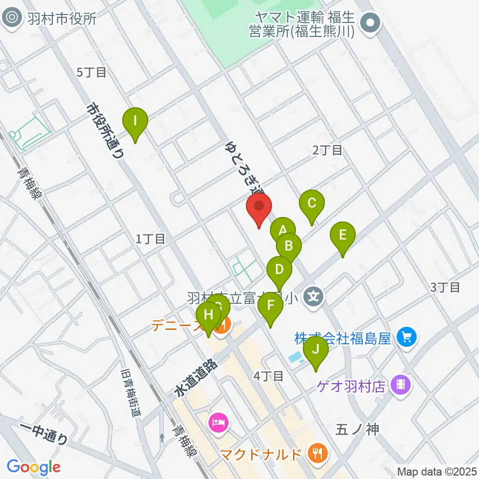 プリモホールゆとろぎ周辺の駐車場・コインパーキング一覧地図