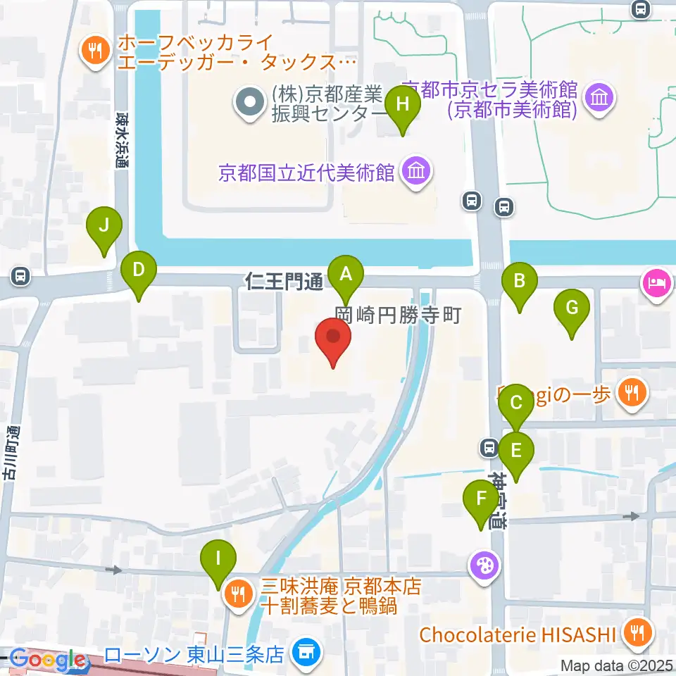 京都観世会館周辺の駐車場・コインパーキング一覧地図