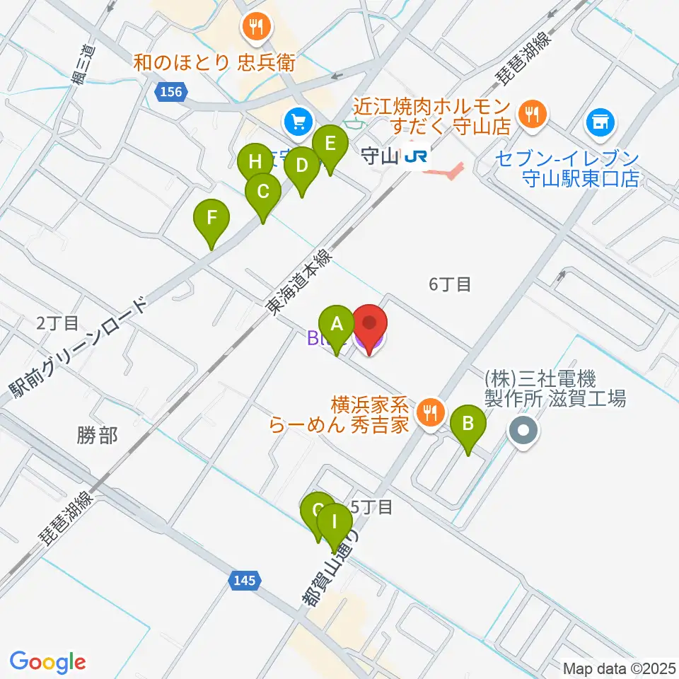 守山Blue周辺の駐車場・コインパーキング一覧地図