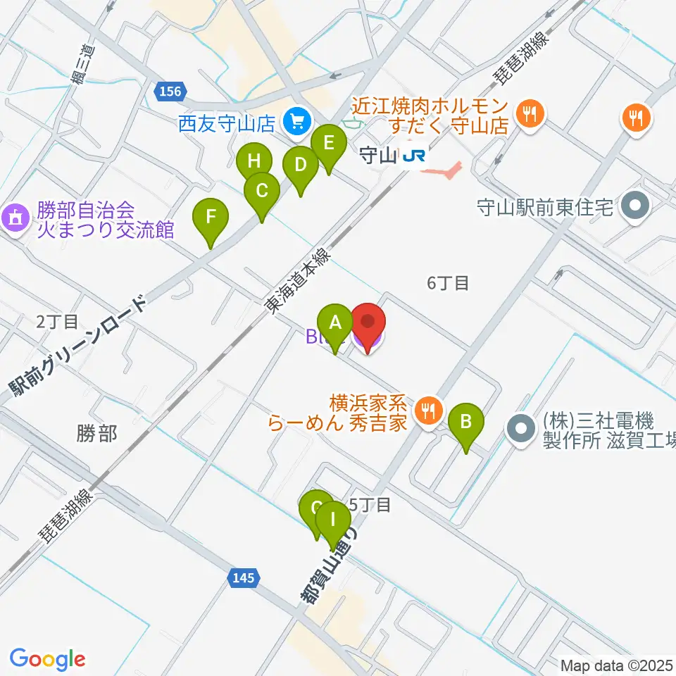 守山Blue周辺の駐車場・コインパーキング一覧地図