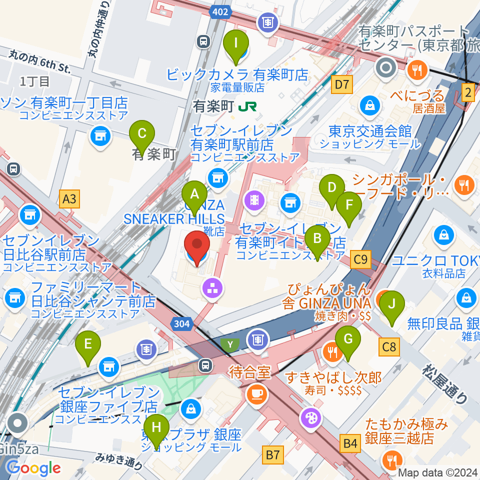 プラネタリアTOKYO周辺の駐車場・コインパーキング一覧地図