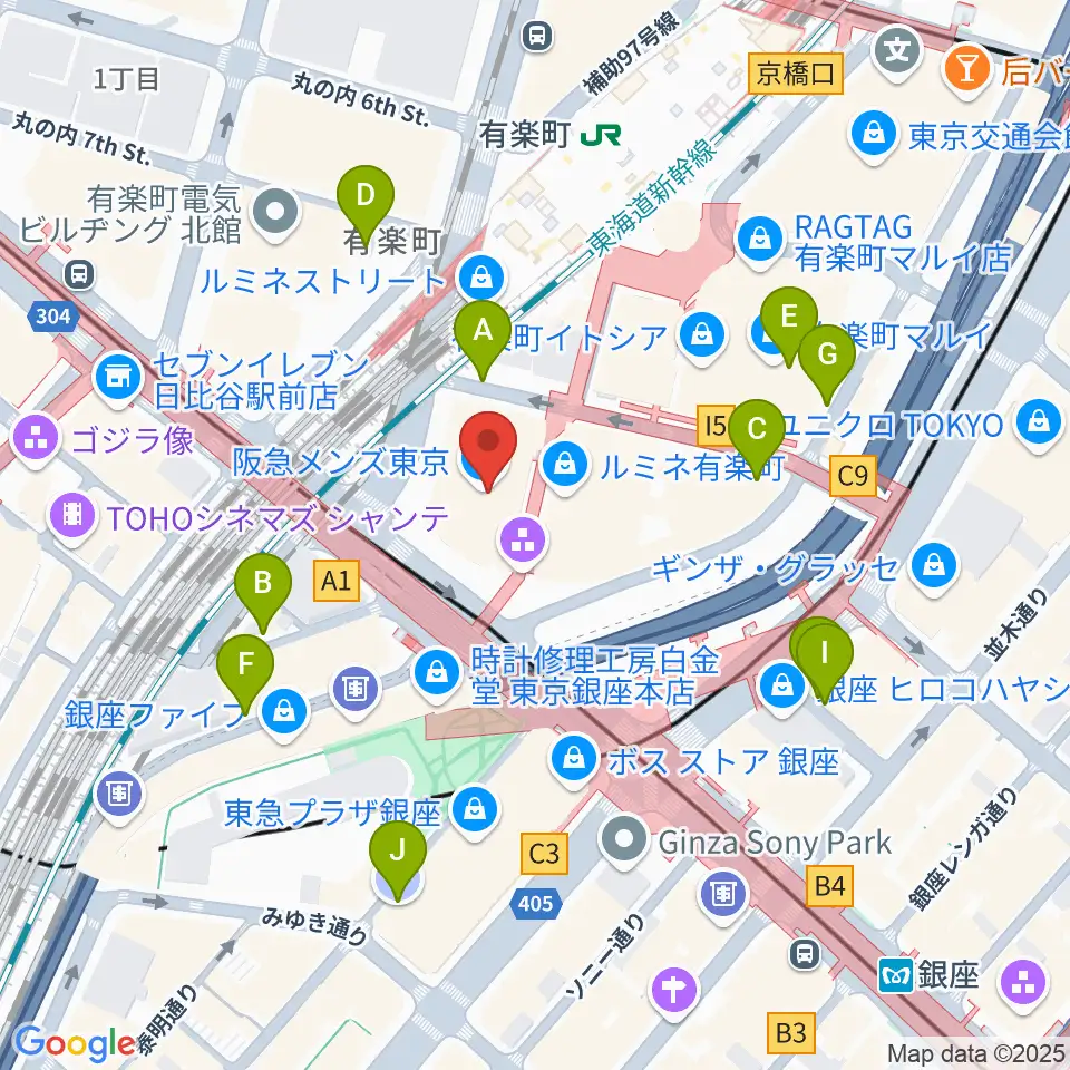 プラネタリアTOKYO周辺の駐車場・コインパーキング一覧地図