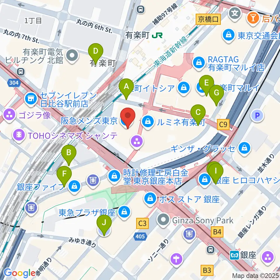 プラネタリアTOKYO周辺の駐車場・コインパーキング一覧地図