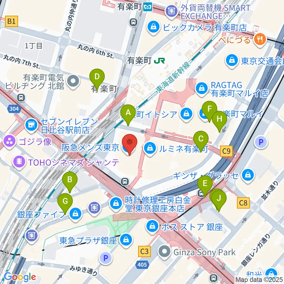 プラネタリアTOKYO周辺の駐車場・コインパーキング一覧地図