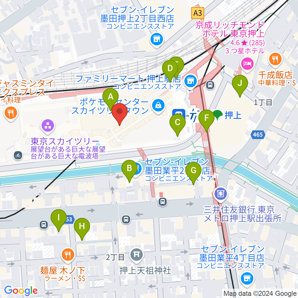 プラネタリウム天空周辺の駐車場・コインパーキング一覧地図