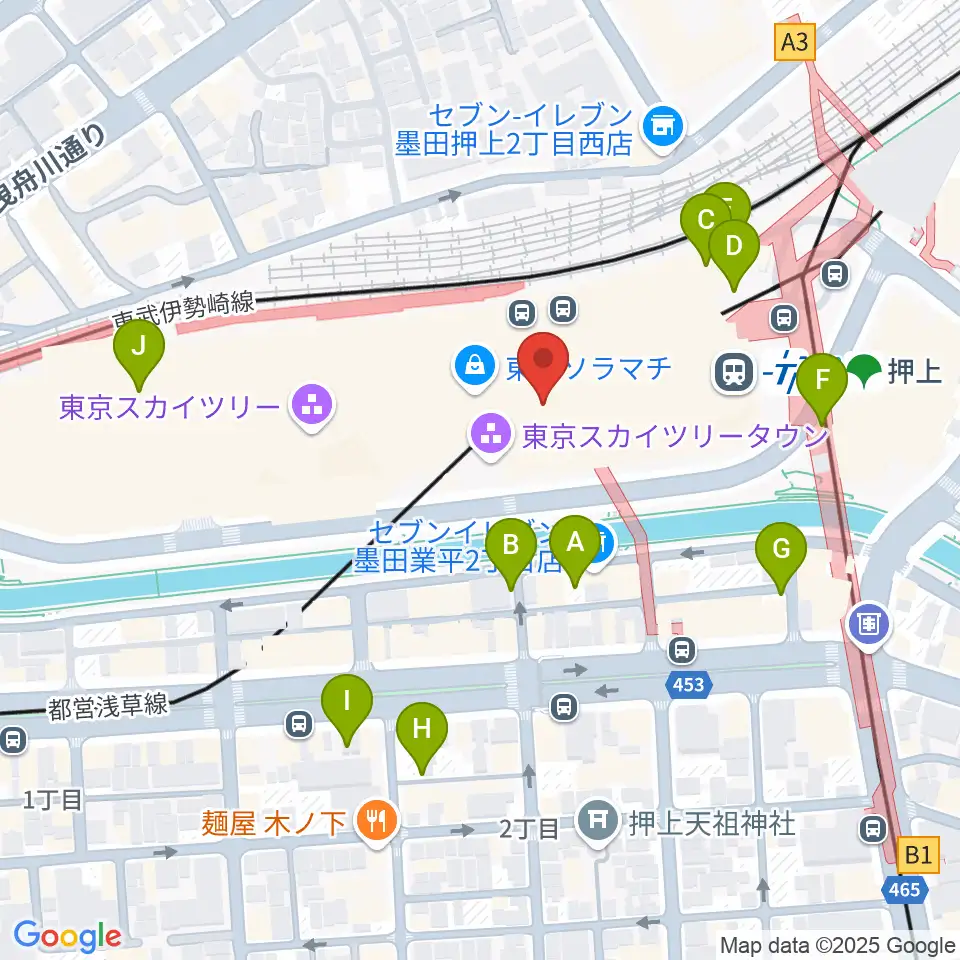 プラネタリウム天空周辺の駐車場・コインパーキング一覧地図