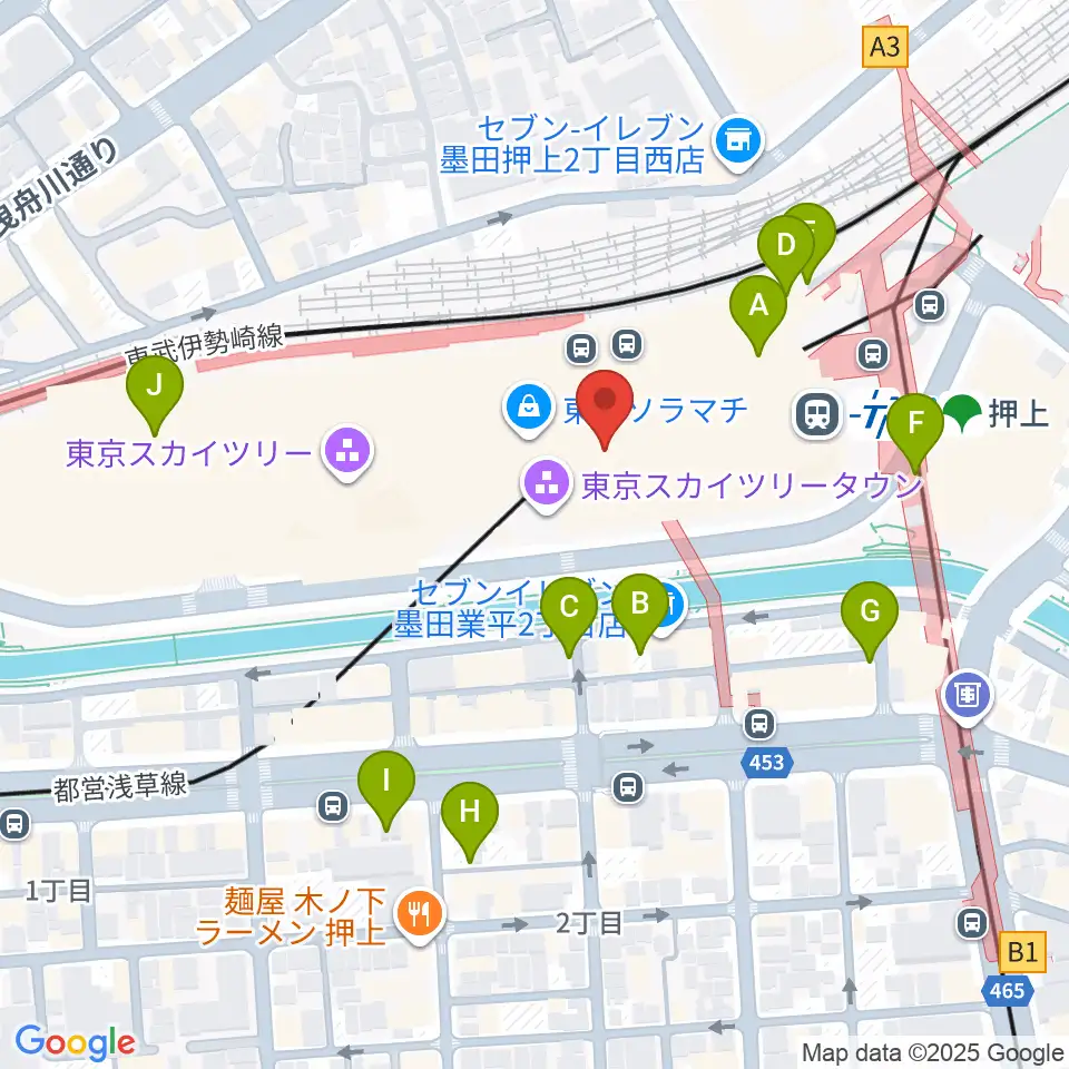 プラネタリウム天空周辺の駐車場・コインパーキング一覧地図