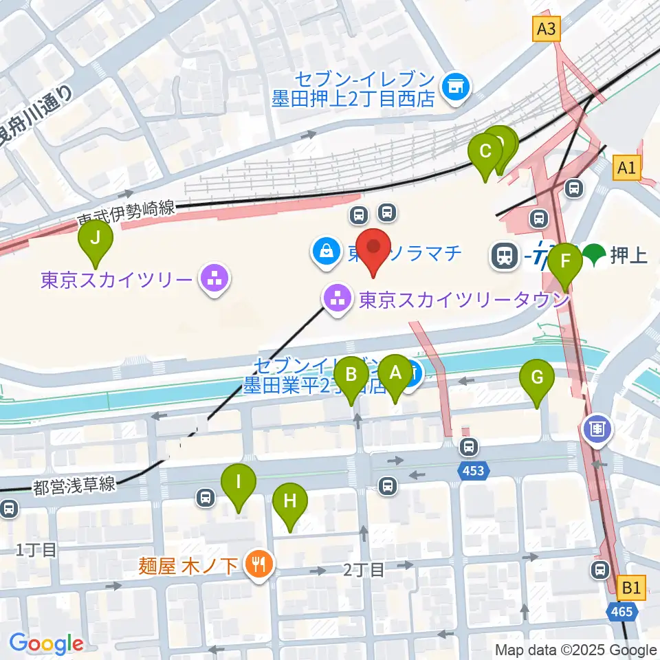 プラネタリウム天空周辺の駐車場・コインパーキング一覧地図