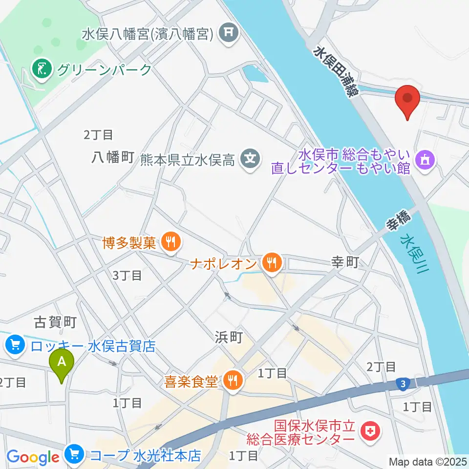 水俣市文化会館周辺の駐車場・コインパーキング一覧地図
