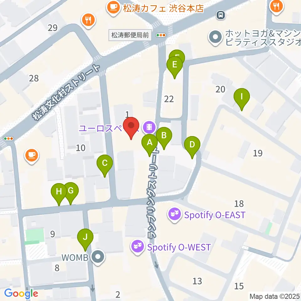 シネマヴェーラ渋谷周辺の駐車場・コインパーキング一覧地図