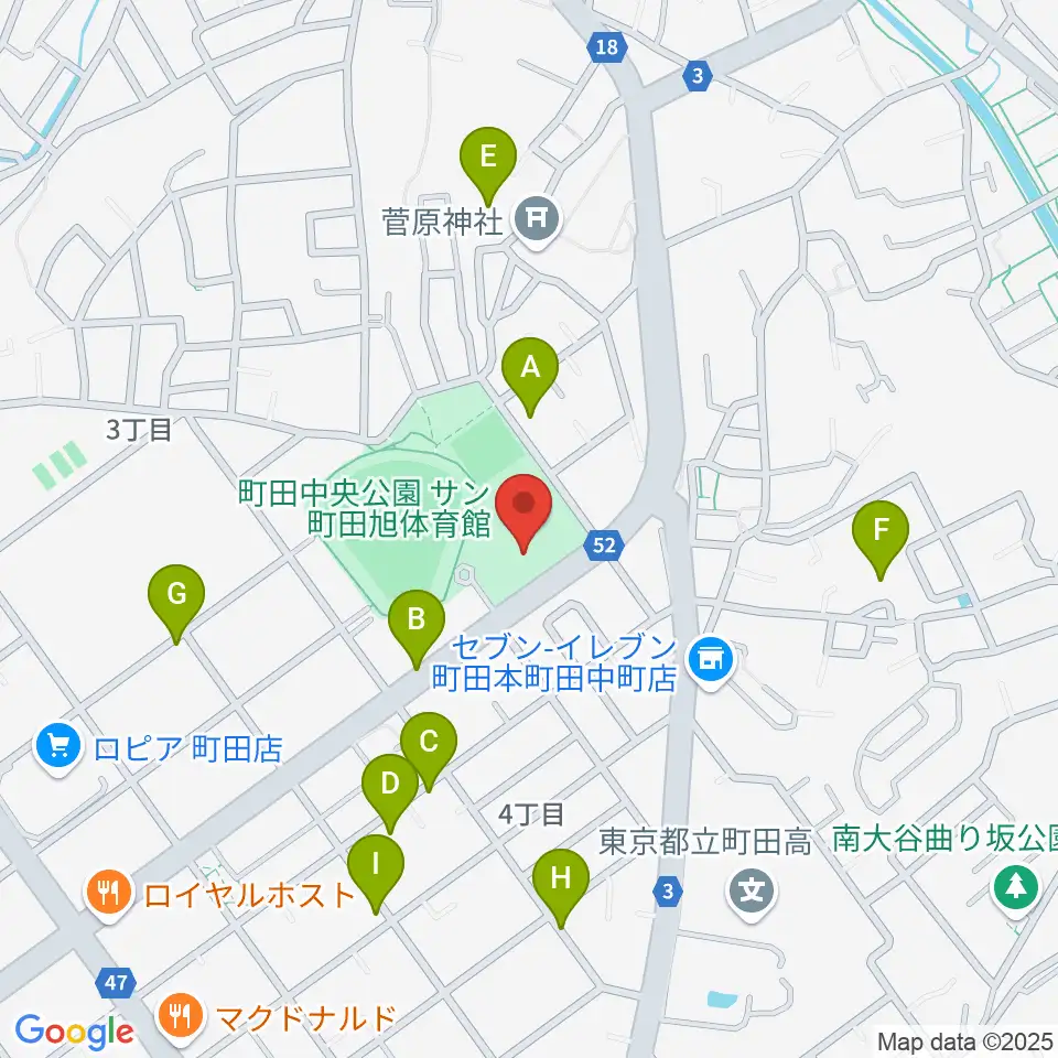 サン町田旭体育館周辺の駐車場・コインパーキング一覧地図