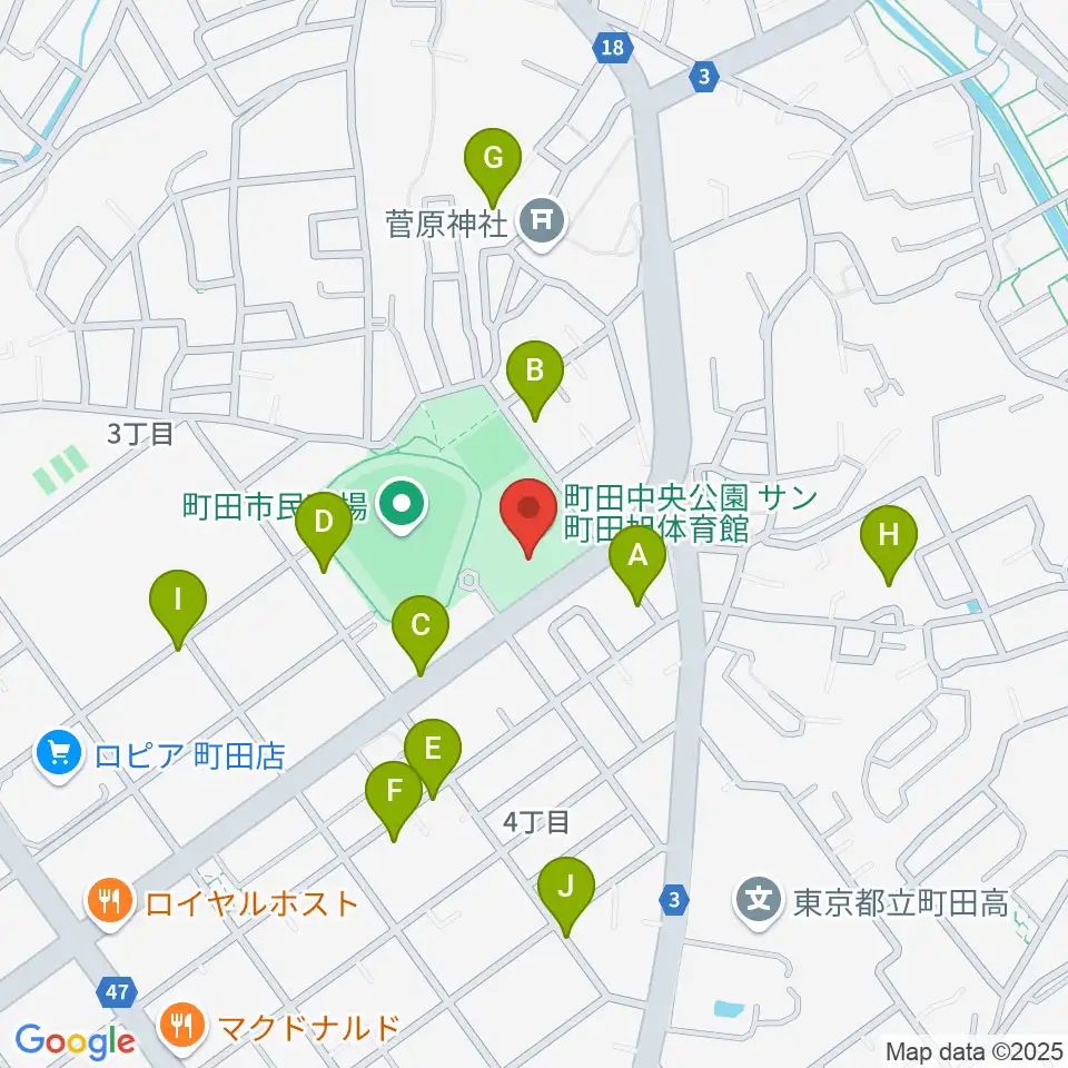 サン町田旭体育館周辺の駐車場・コインパーキング一覧地図