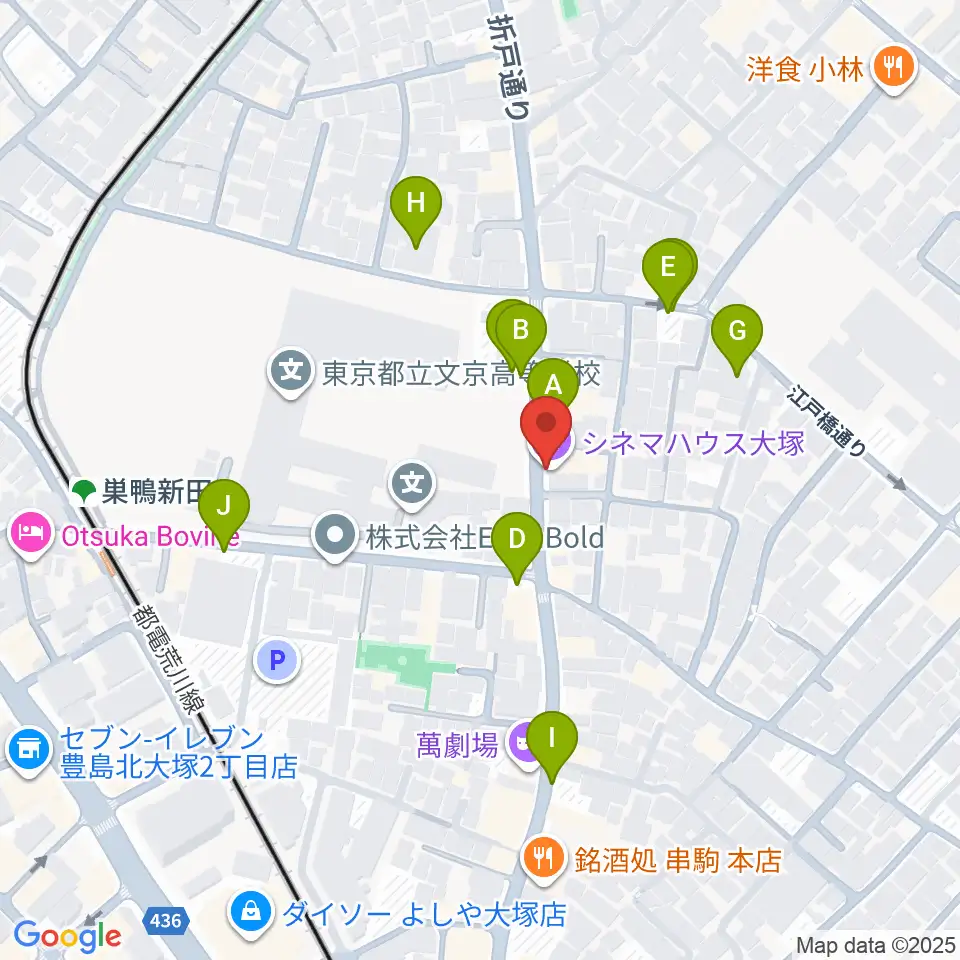 シネマハウス大塚周辺の駐車場・コインパーキング一覧地図
