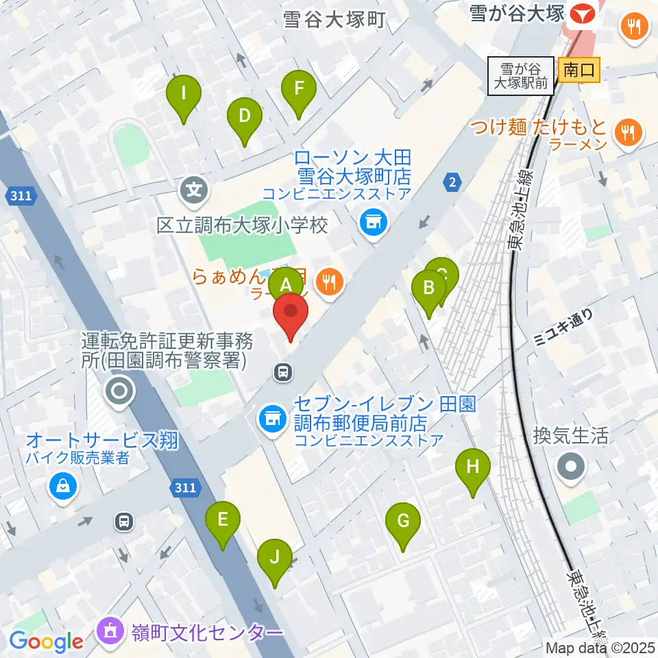 Studio PJ周辺の駐車場・コインパーキング一覧地図