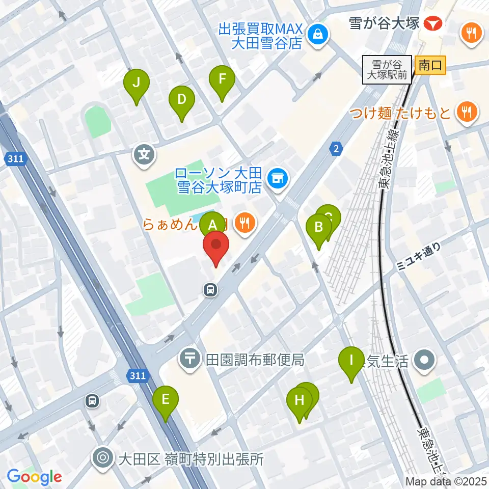 Studio PJ周辺の駐車場・コインパーキング一覧地図
