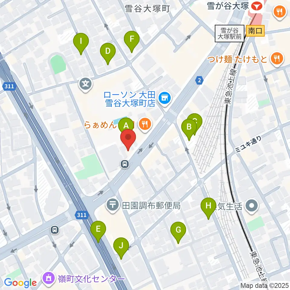 Studio PJ周辺の駐車場・コインパーキング一覧地図