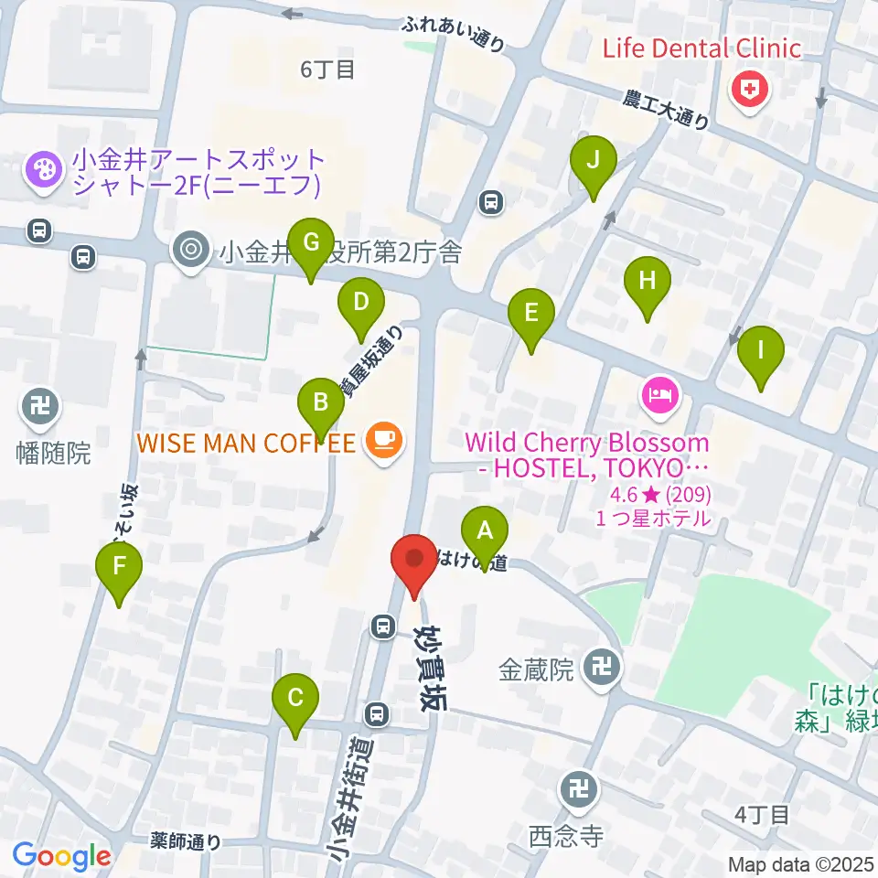 PLUS+FACTOR STUDIO周辺の駐車場・コインパーキング一覧地図