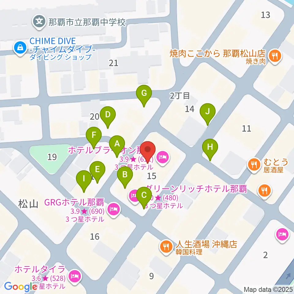 ドラムショップハル周辺の駐車場・コインパーキング一覧地図
