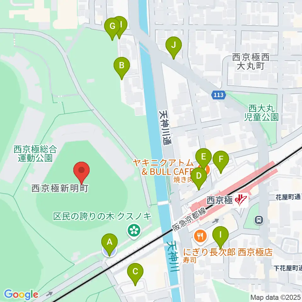 わかさスタジアム京都周辺の駐車場・コインパーキング一覧地図