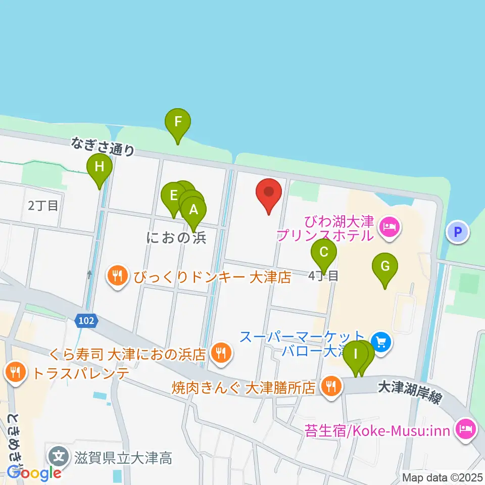 滋賀県立武道館周辺の駐車場・コインパーキング一覧地図