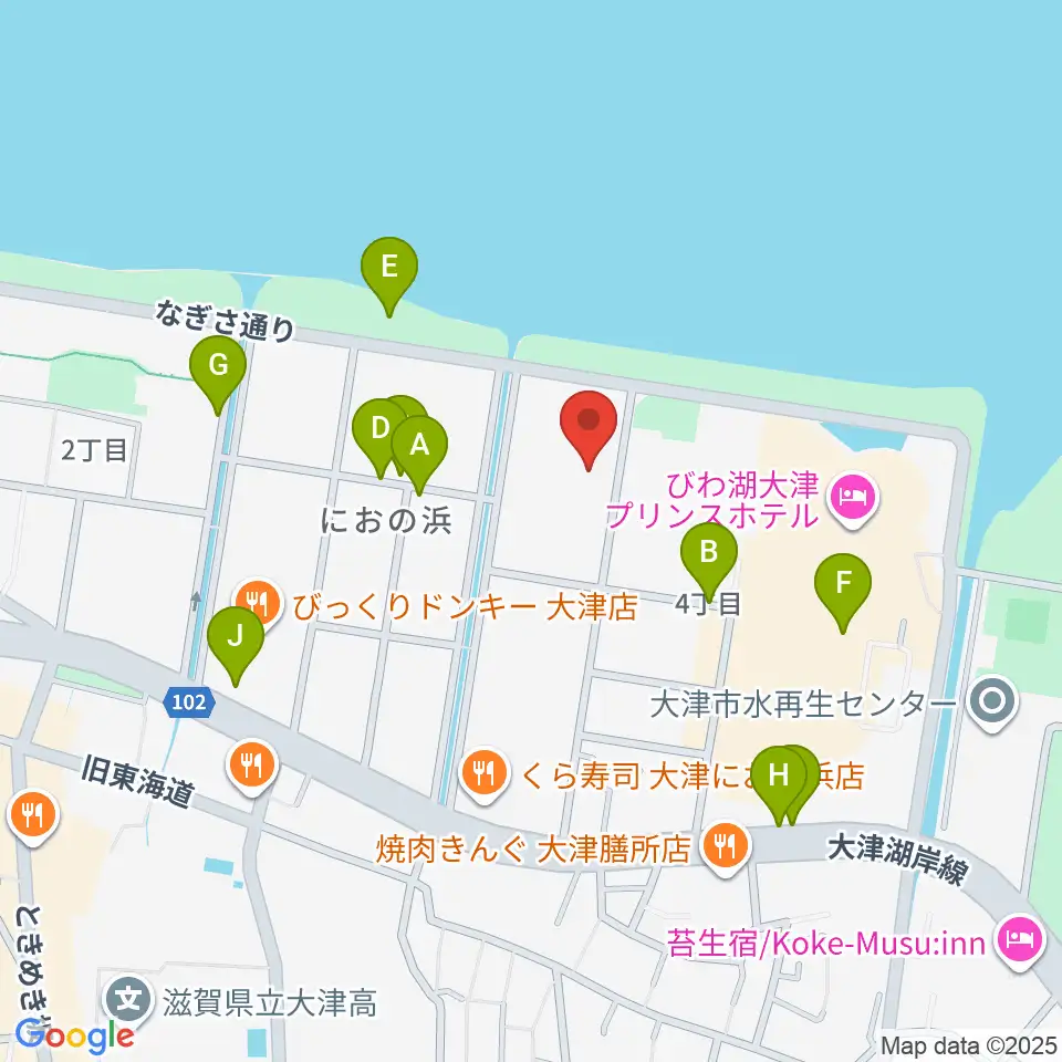 滋賀県立武道館周辺の駐車場・コインパーキング一覧地図