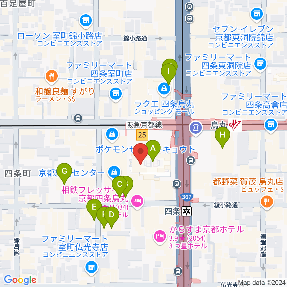 京都シネマ周辺の駐車場・コインパーキング一覧地図