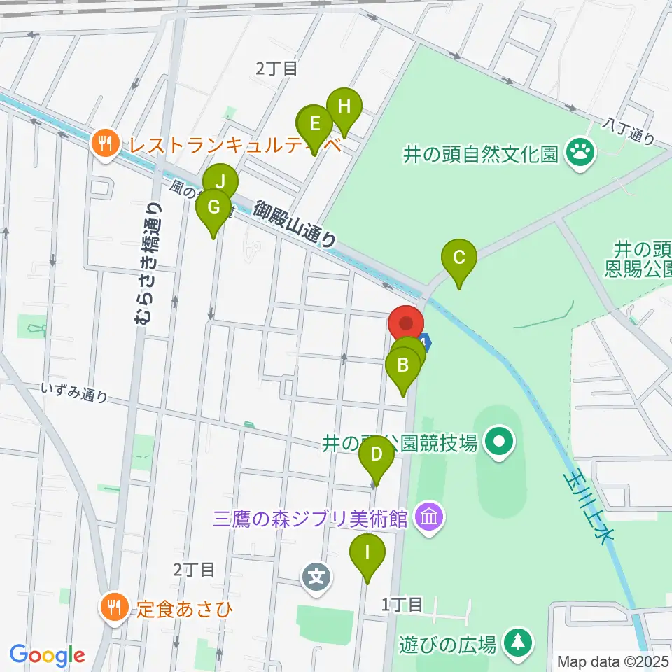 吉祥寺NEPO周辺の駐車場・コインパーキング一覧地図