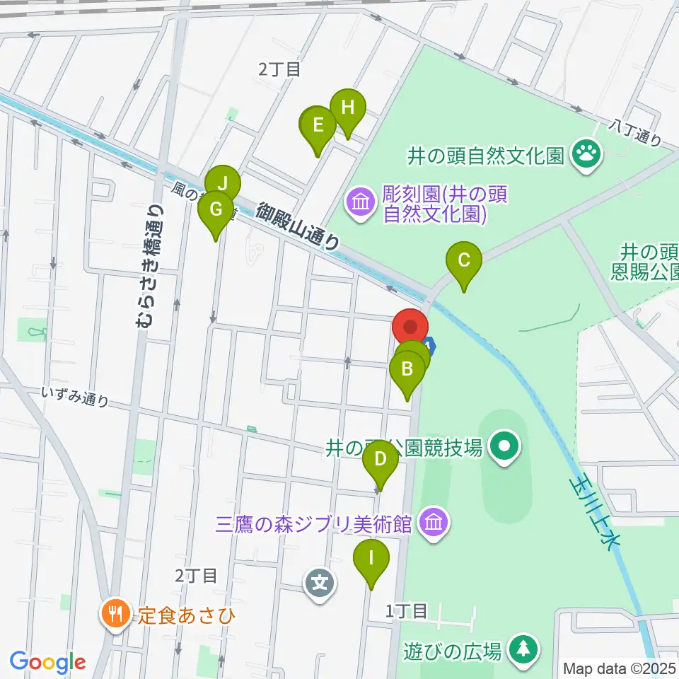 吉祥寺NEPO周辺の駐車場・コインパーキング一覧地図