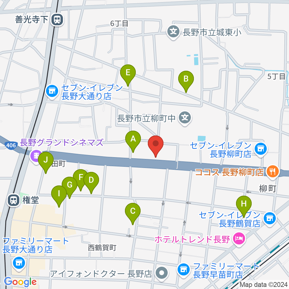 ウインナー楽器周辺の駐車場・コインパーキング一覧地図