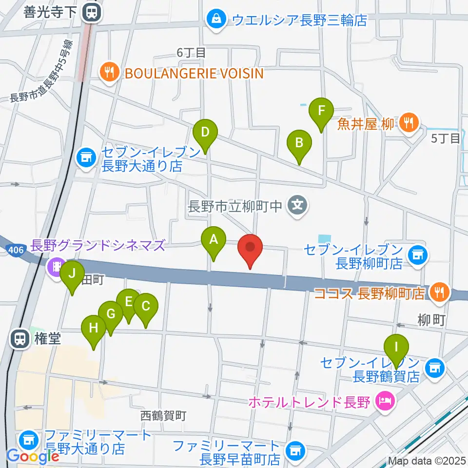 ウインナー楽器周辺の駐車場・コインパーキング一覧地図