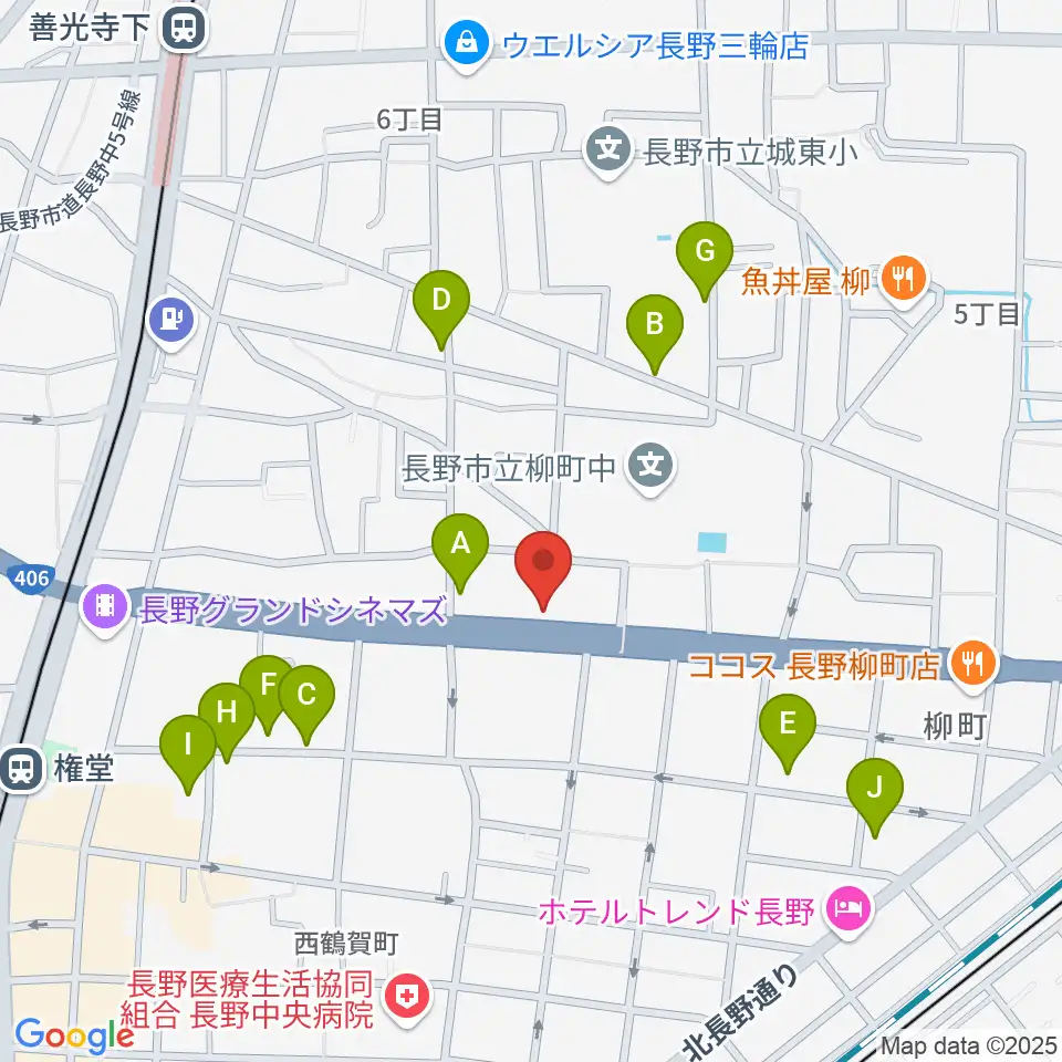 ウインナー楽器周辺の駐車場・コインパーキング一覧地図