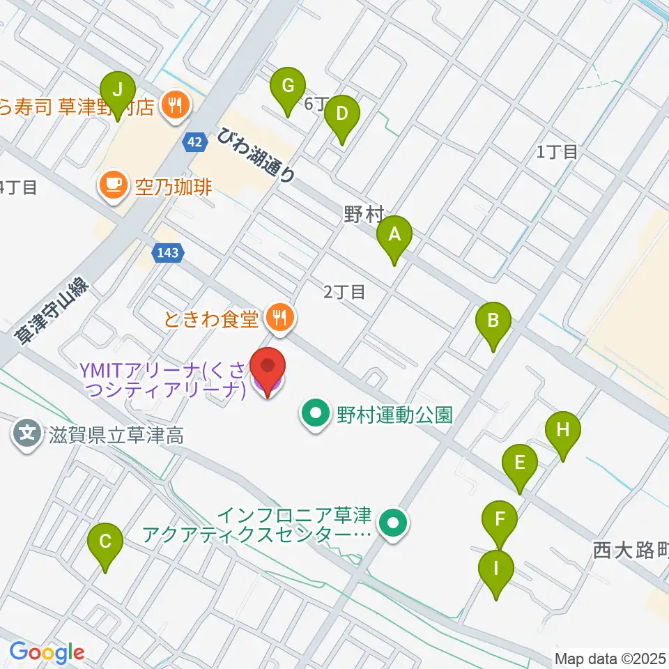 YMITアリーナ周辺の駐車場・コインパーキング一覧地図