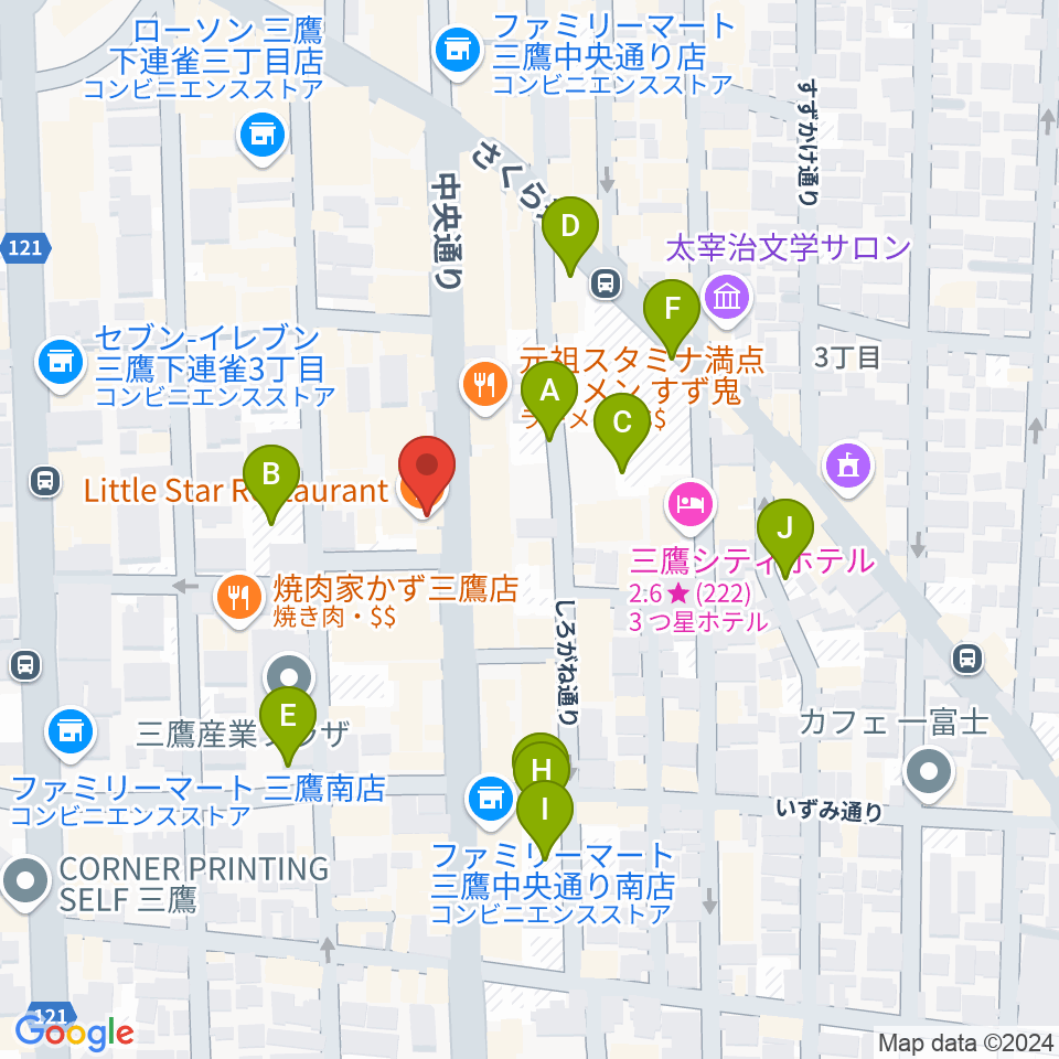 三鷹SCOOL周辺の駐車場・コインパーキング一覧地図