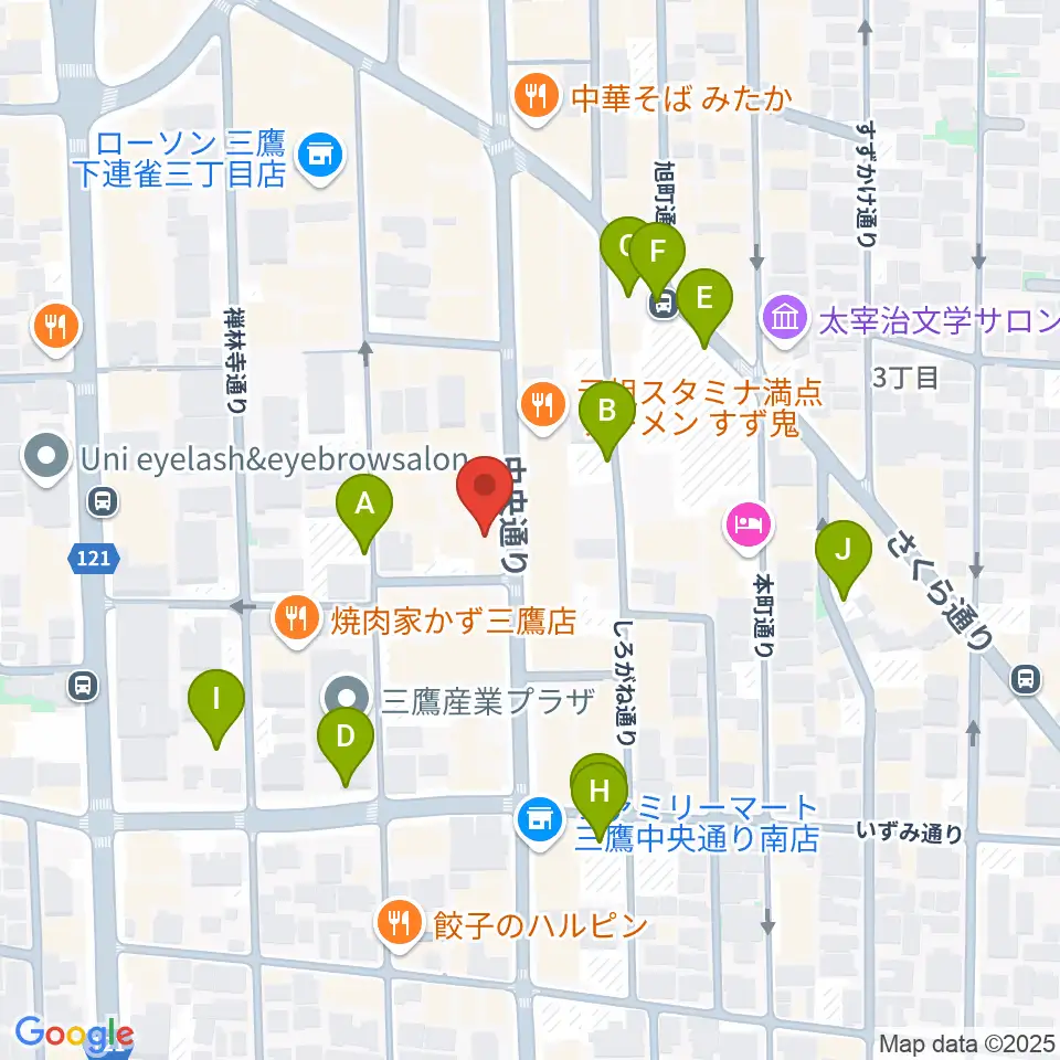 三鷹SCOOL周辺の駐車場・コインパーキング一覧地図