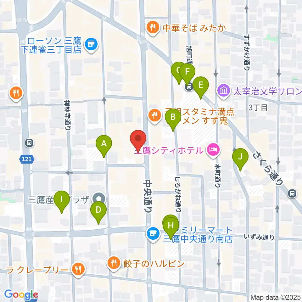 三鷹SCOOL周辺の駐車場・コインパーキング一覧地図
