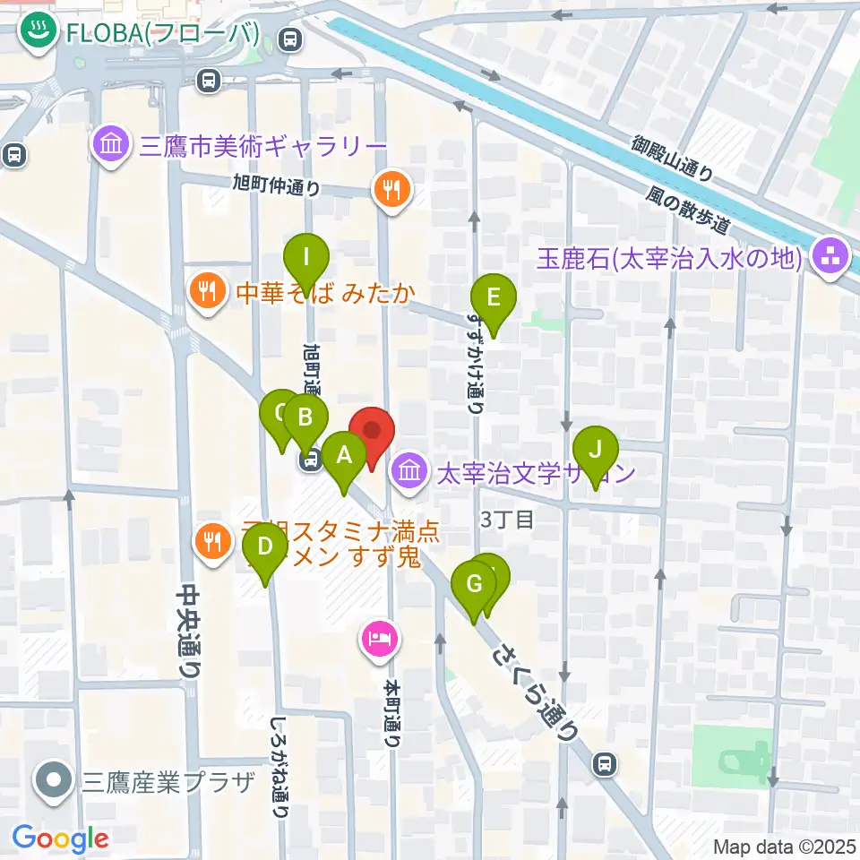 三鷹RI劇場周辺の駐車場・コインパーキング一覧地図