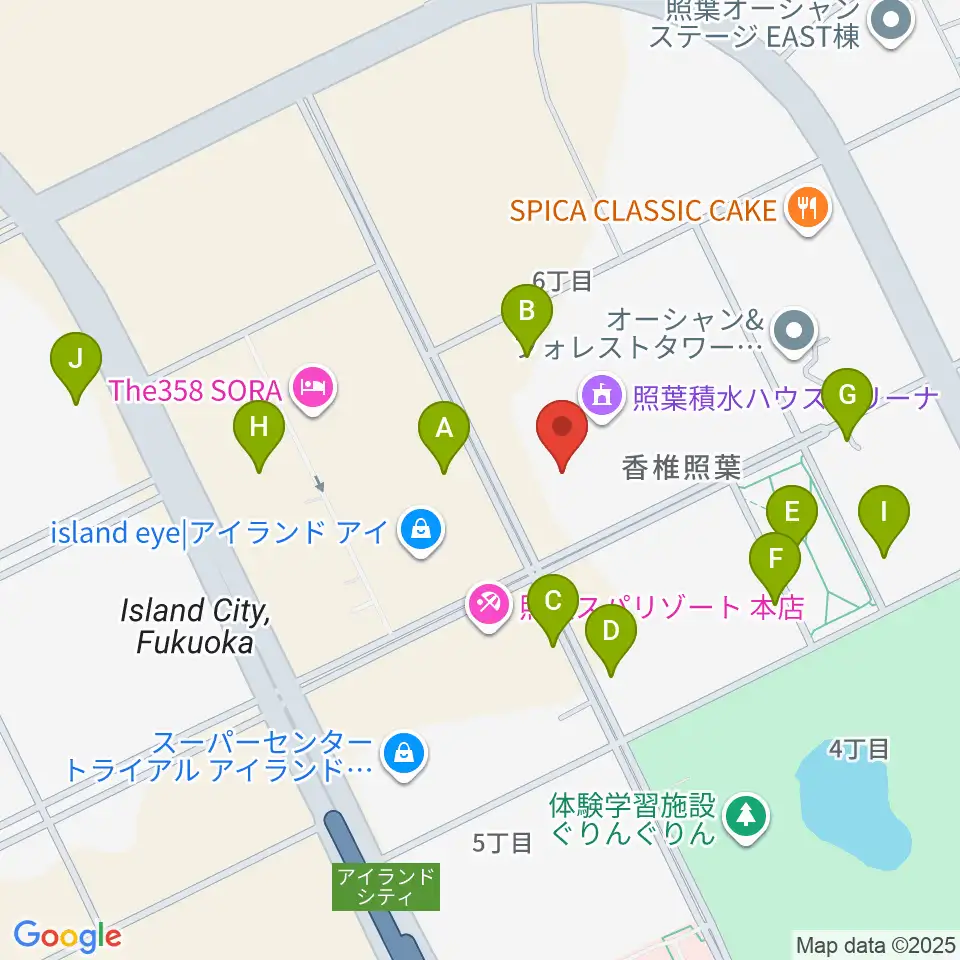 照葉積水ハウスアリーナ周辺の駐車場・コインパーキング一覧地図